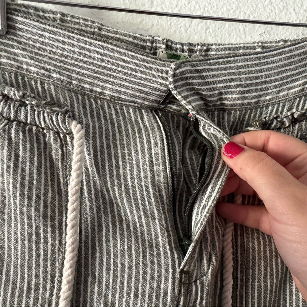 Anthropologie Seashore Striped Linen Pants Coastal Cowgirl Relaxed Trousers XS - Picture 13 of 16
